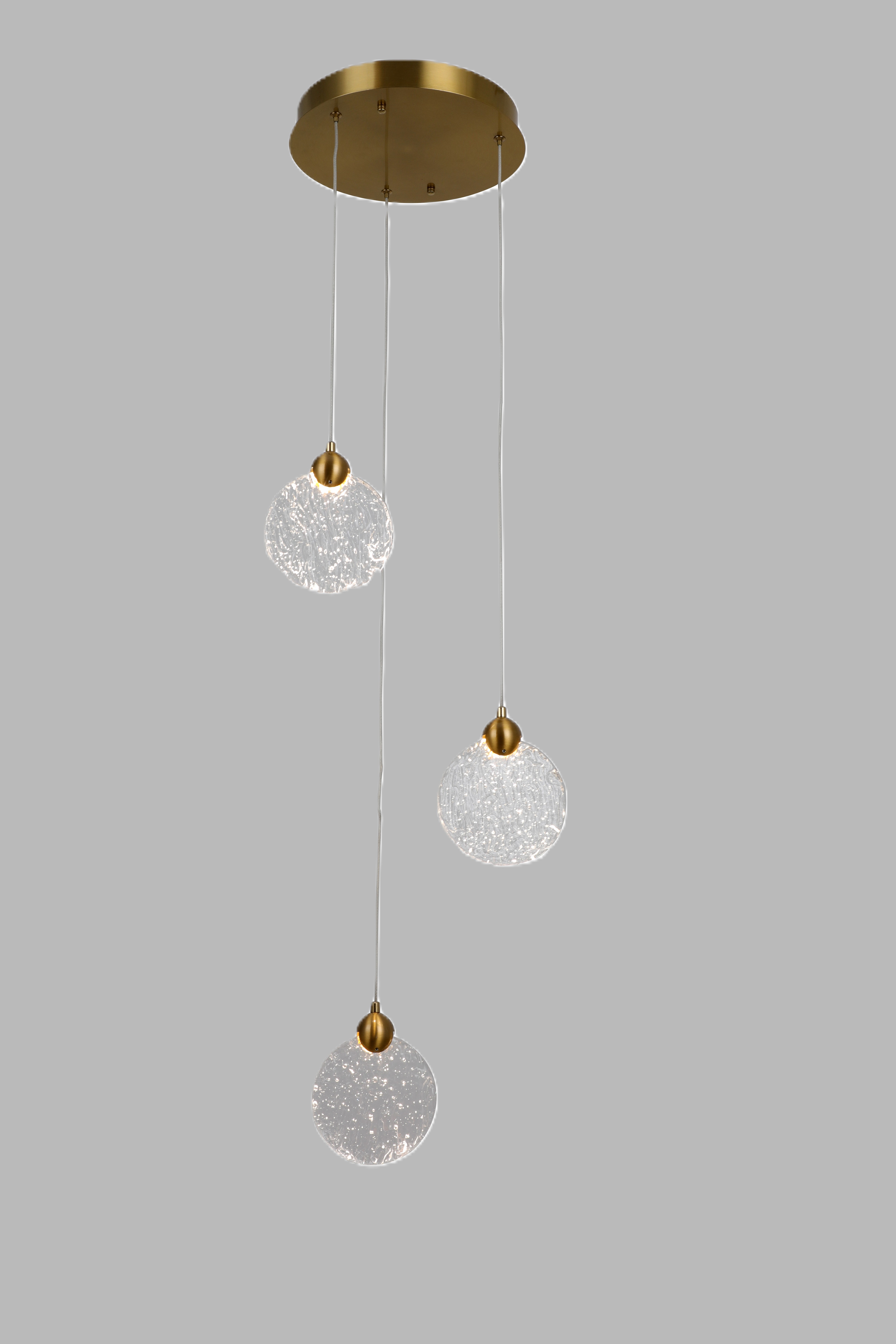 Selene 3 Light Pendant Gold