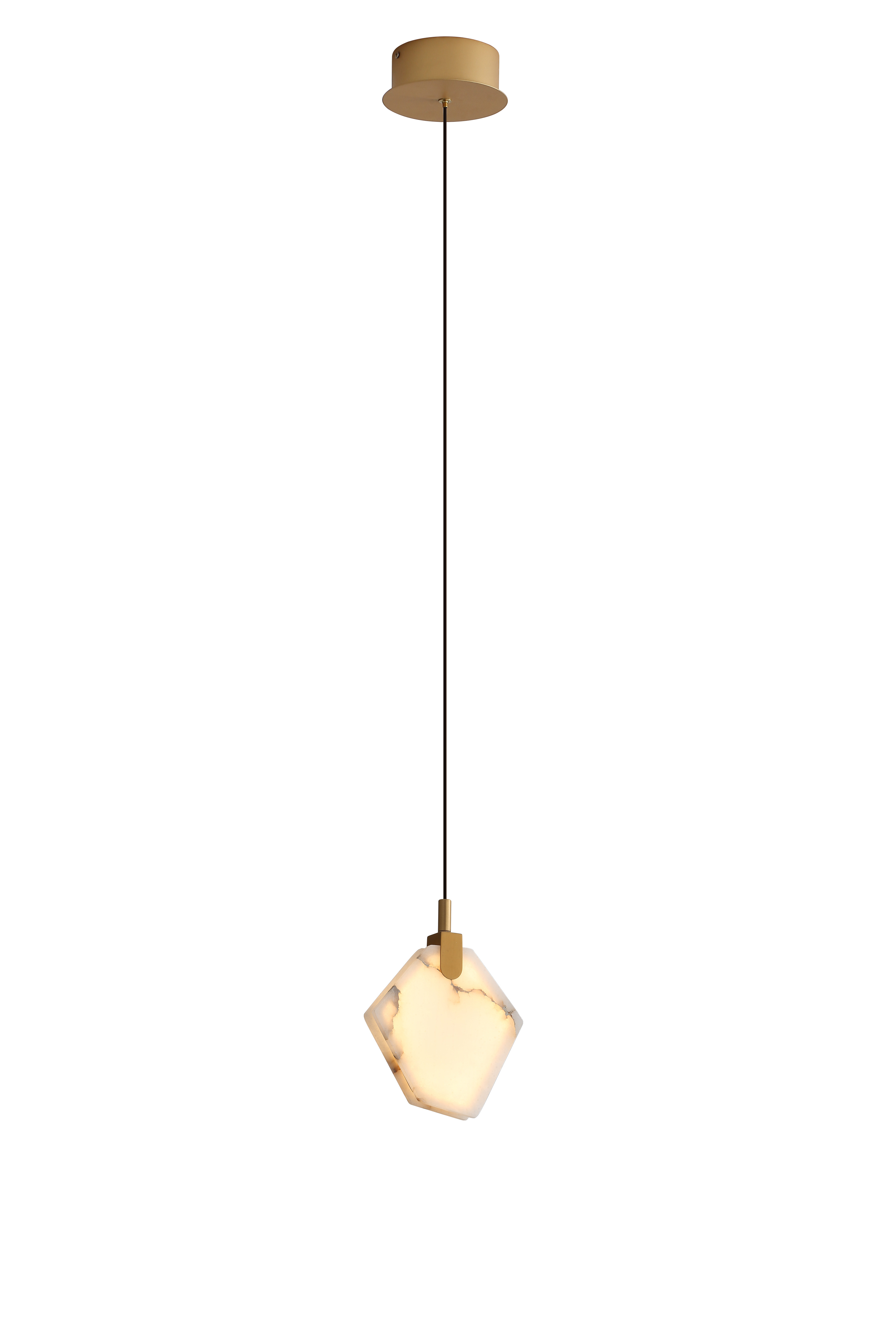 Lucia Single Pendant Antique Gold